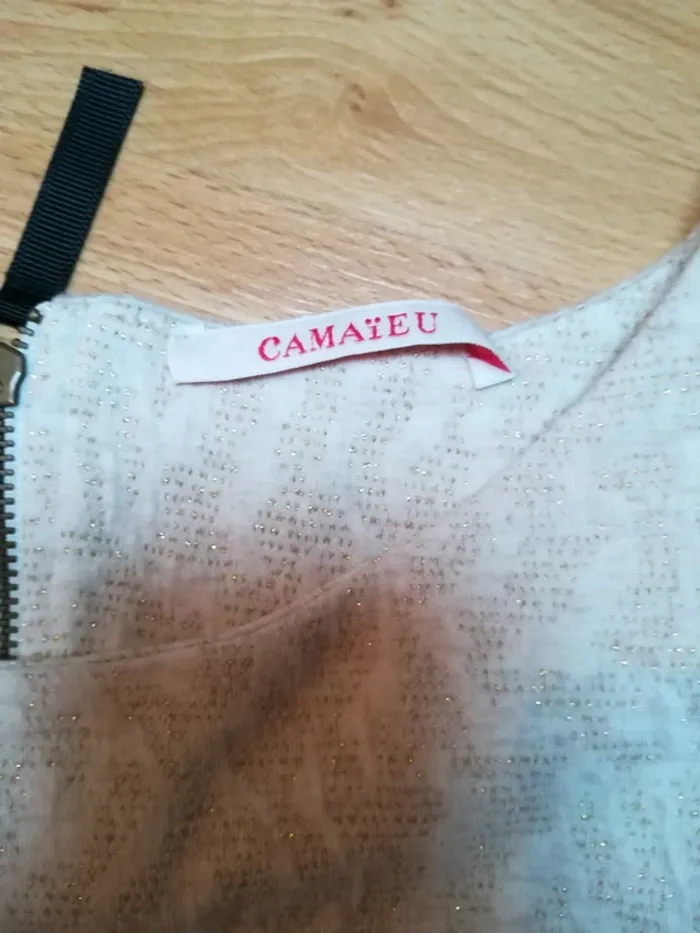 Pull camaïeu avec fils dorés - photo numéro 7