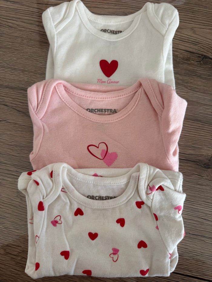 Lot de 3 bodies manche courte