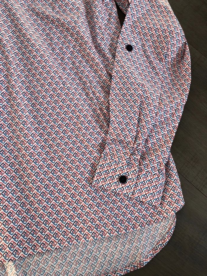 Blouse cache cache col chemise taille 36 modèle favolynew rouge - photo numéro 5