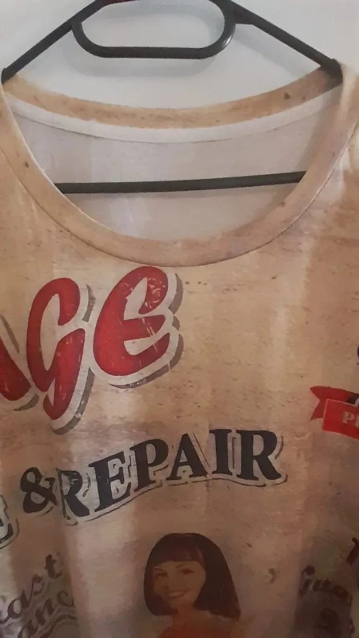 T-shirt imprimé Femme rétro, taille 6XL pour homme ou femme - photo numéro 4