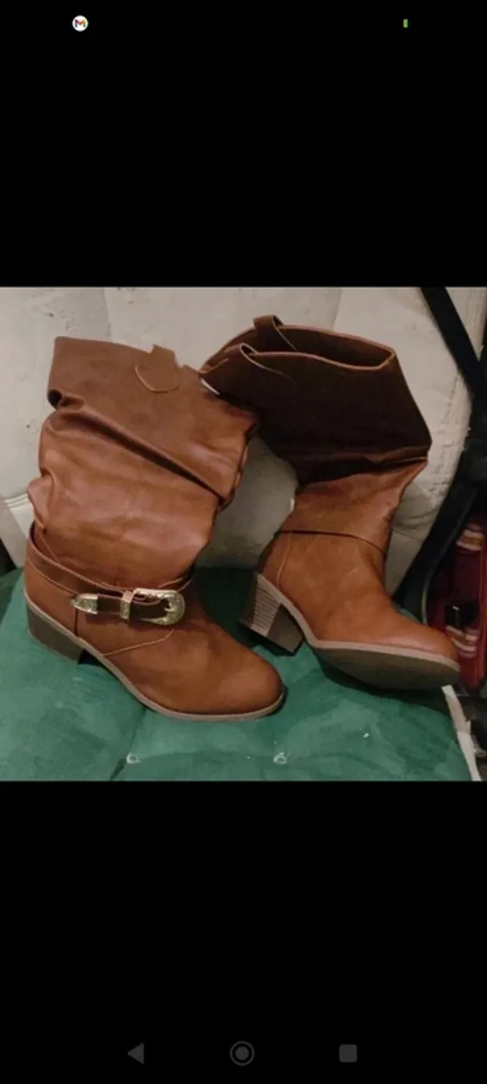 Botte marron taille 40