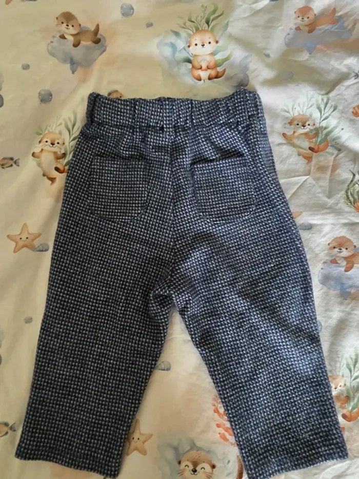 👶 Pantalon bébé à motif pied-de-poule – KIABI – 9 mois 👶 - photo numéro 5