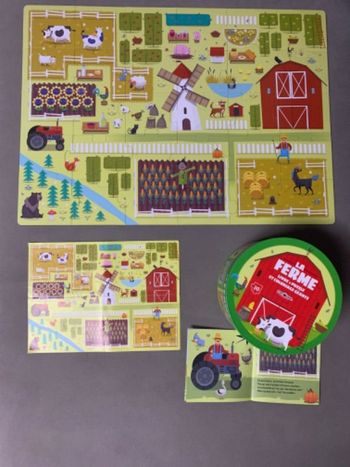 Puzzle la ferme + livre