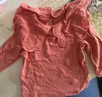 Teeshirt col  à volant 