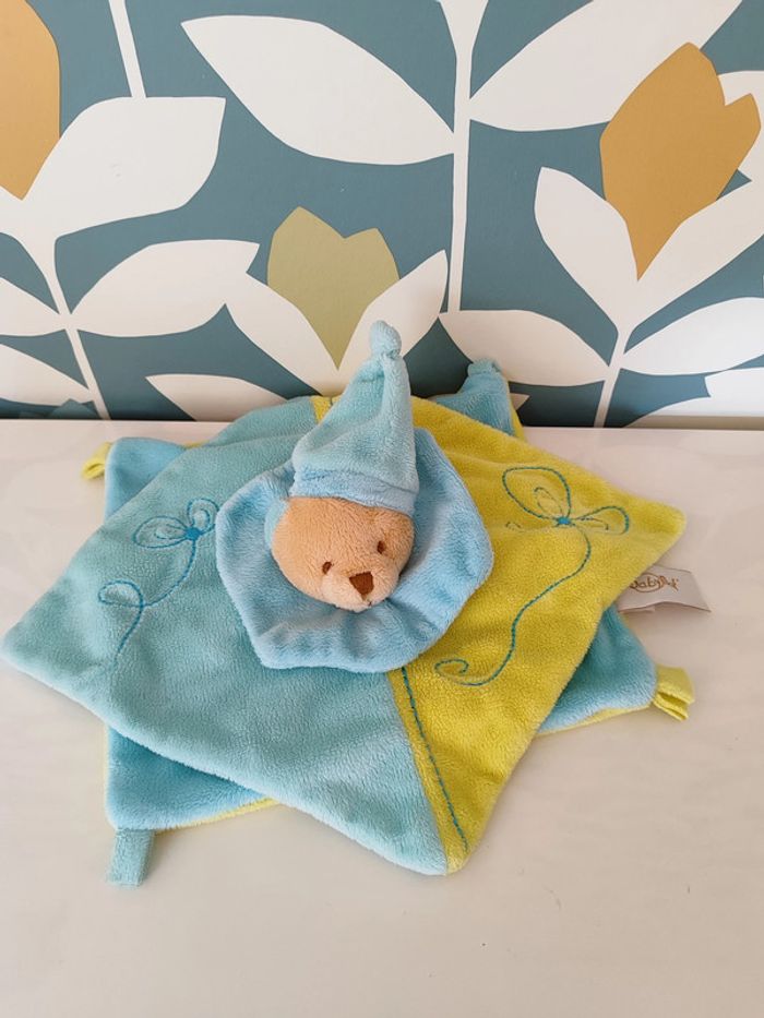 Doudou plat ourson ours nounours baby nat