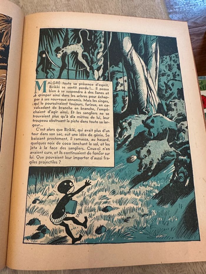 Livre ancien rare Birikiki dans la forêt vierge Roger Roux Pierre Probst éditions puits pelu Lyon - photo numéro 7