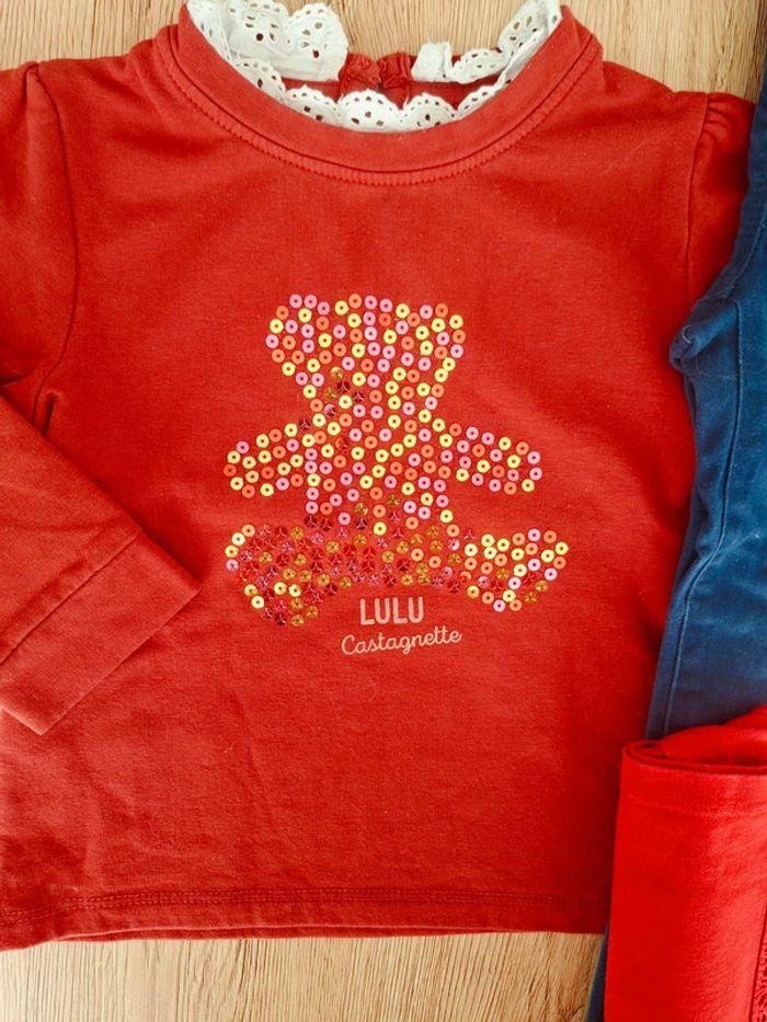 Ensemble tape à l'oeil/lulu castagnette/dpam 2ans - photo numéro 2