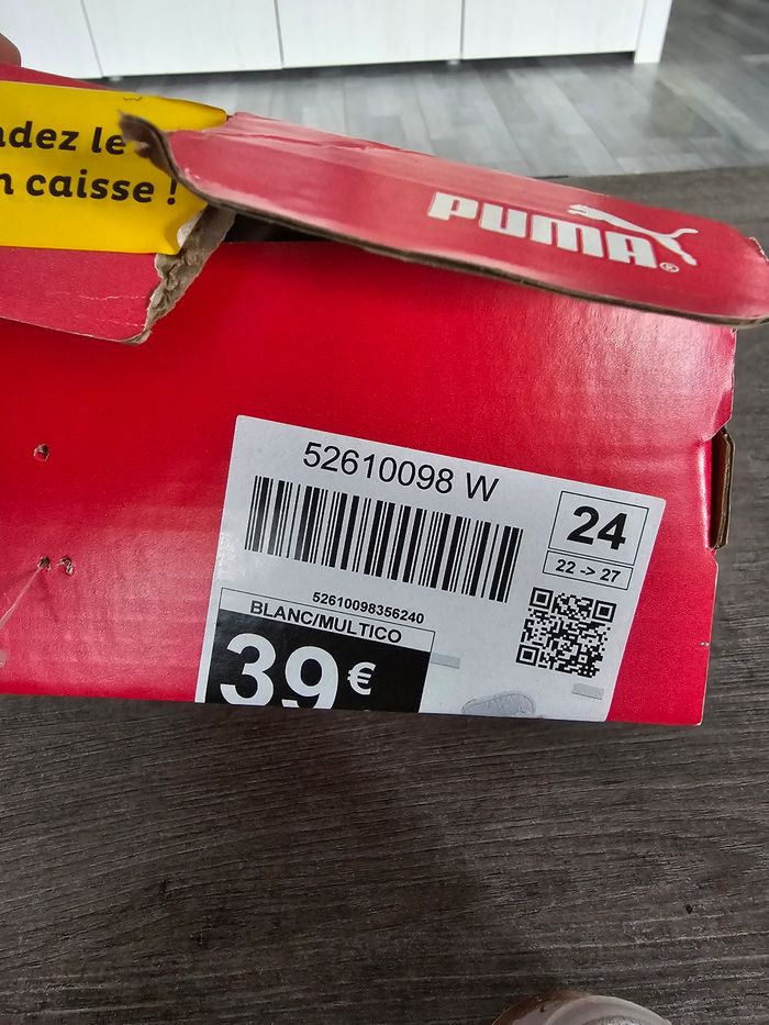 Chaussures arc en ciel puma neuve pointure 34 - photo numéro 10