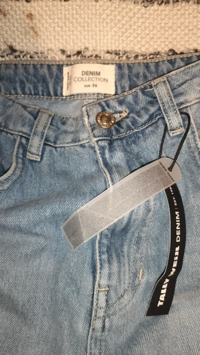 Jean evaser denim collection neuf avec etiquette - photo numéro 3