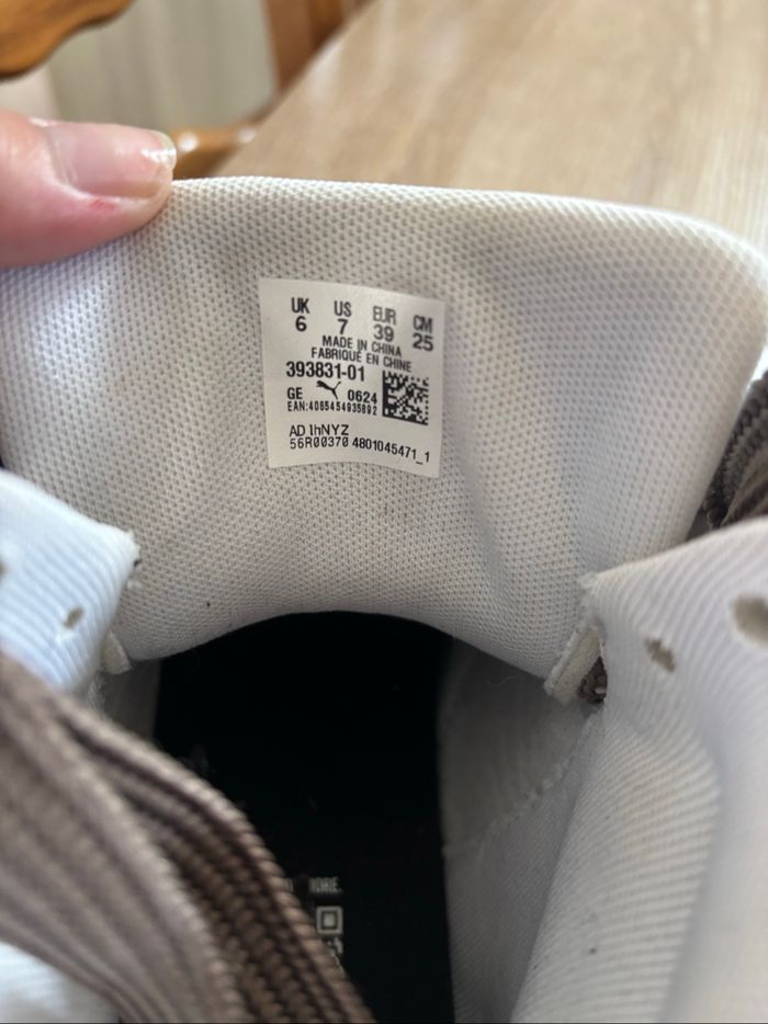 Baskets montantes Puma noires et blanches – Taille 39 (EU) - photo numéro 3