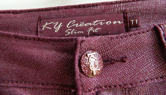 Pantalon coupe slim fit "KY" T 1 - photo numéro 5