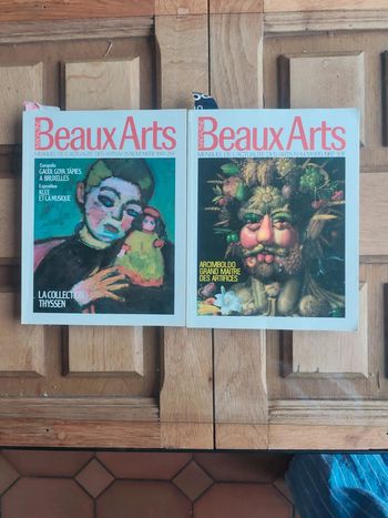 Lot 2 Magazines Beaux Arts 80s  Arcimboldo, Klee, Goya  Déco Vintage