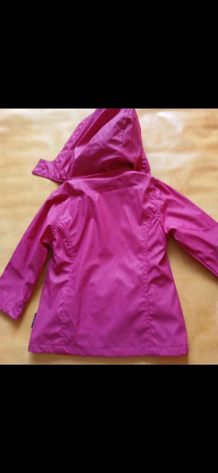 Parka imperméable rose avec capuche breizh océan 24 mois 2 ans - photo numéro 3