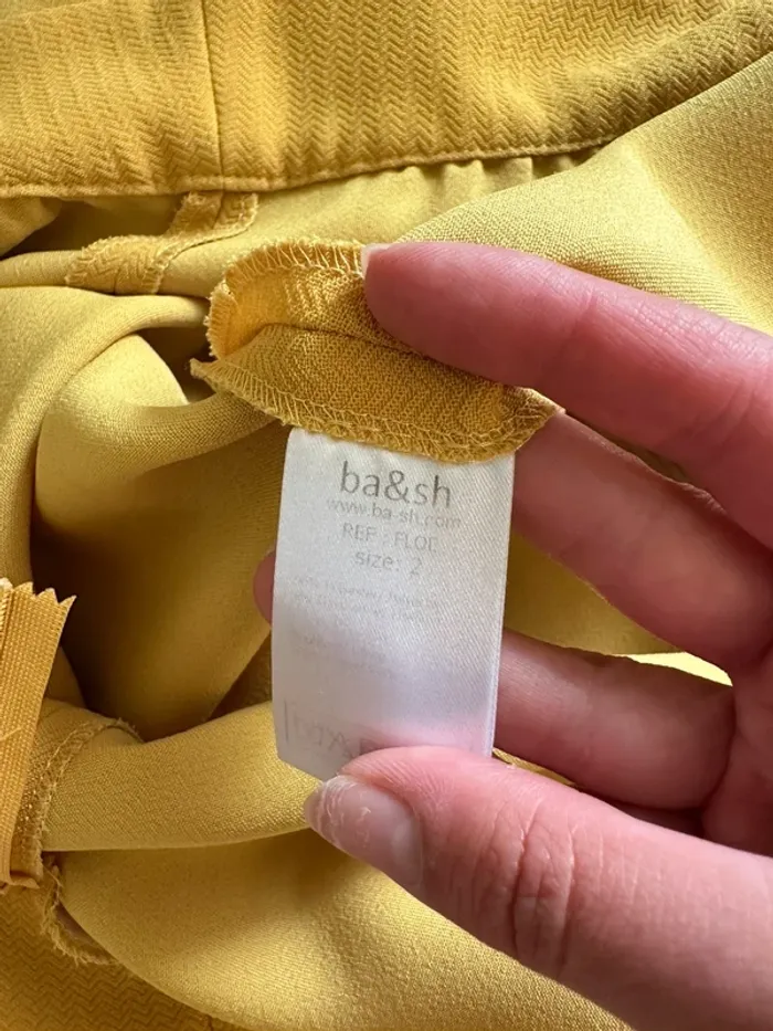 Robe Ba&sh jaune moutarde taille 38 - photo numéro 4