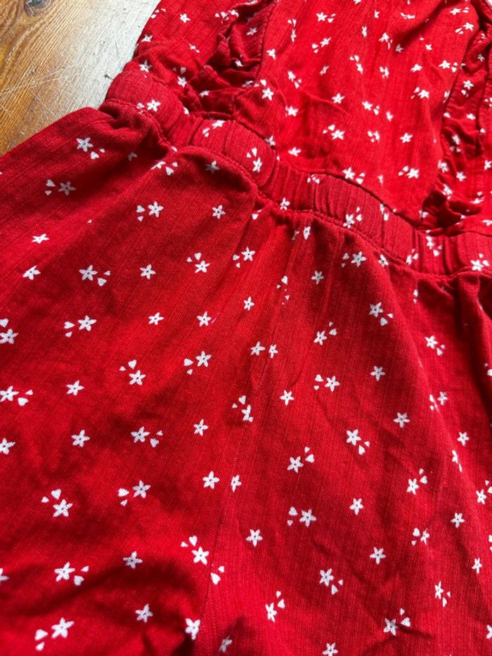 Combi short sergent major rouge à fleur blanche 11a - photo numéro 2