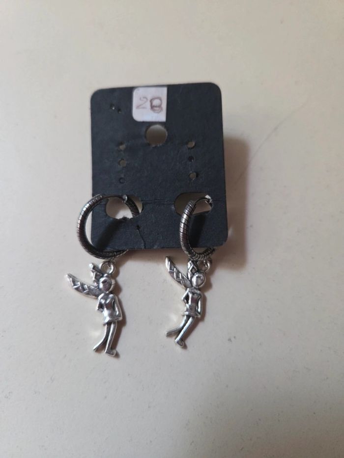 Boucles d oreilles acier inoxydable anges