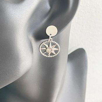 Boucles d’oreilles argentées en acier inoxydable/chirurgicale et hypoallergénique