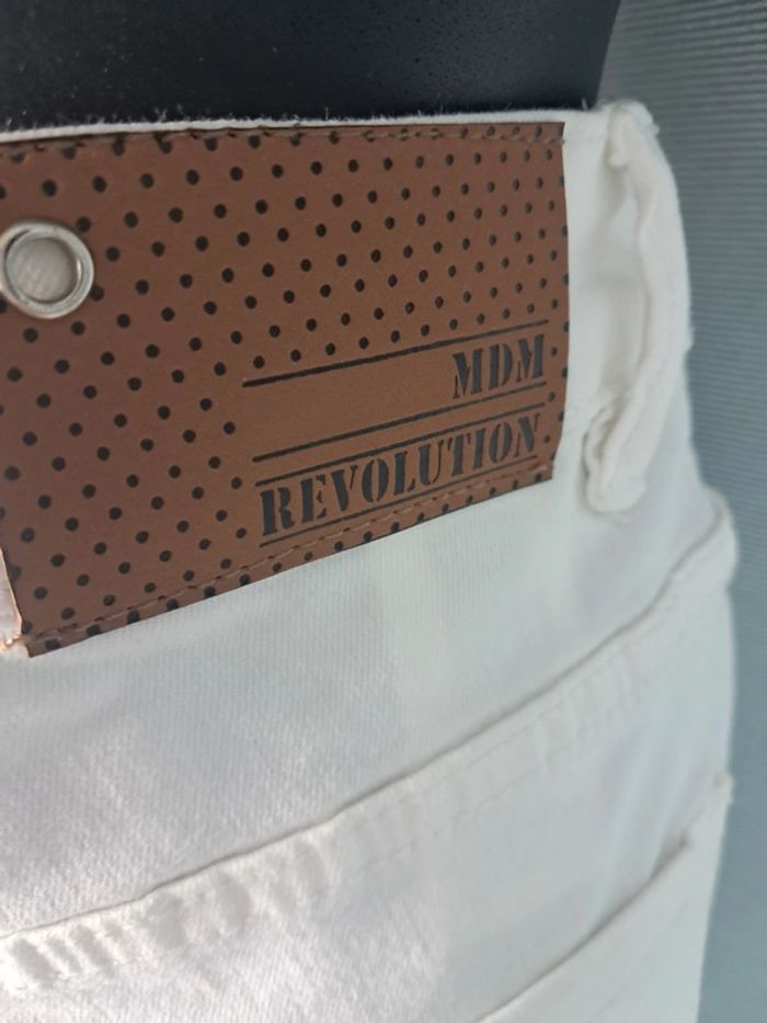 Md'M jean blanc été taille haute T.36/38 neuf - photo numéro 9