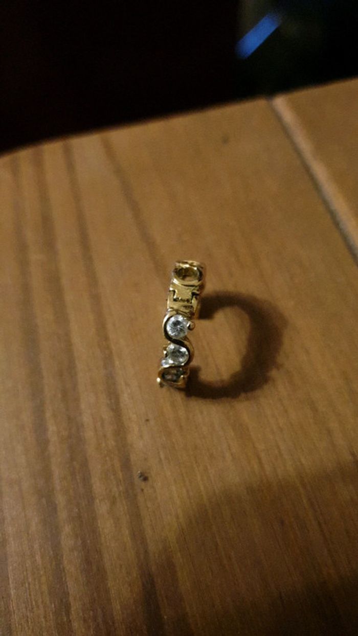 Boucle d'oreille plaquées or - photo numéro 2