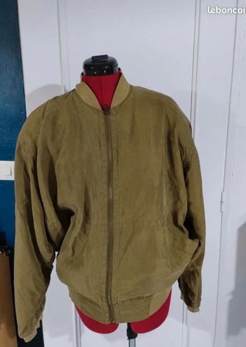 Blouson vintage en soie loose