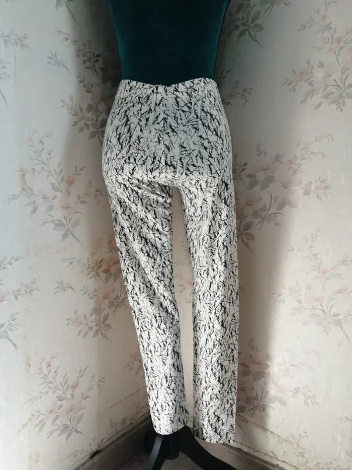 Legging blanc et noir à motif marbre / esmara / (M) - photo numéro 5