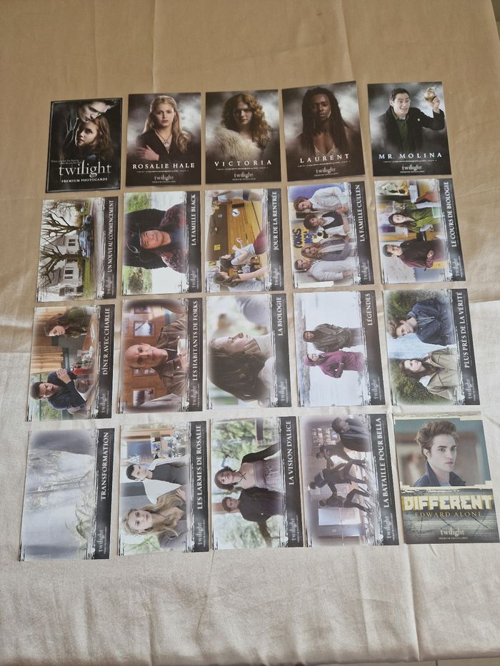 Lot de 20 cartes Twilight topps