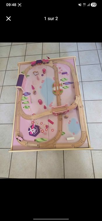 Circuit petit train en bois