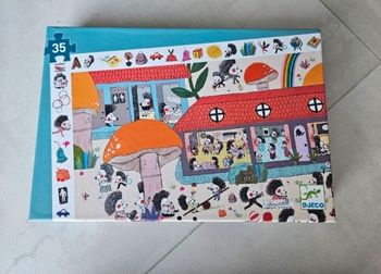 Puzzle d'observation l'école des hérissons