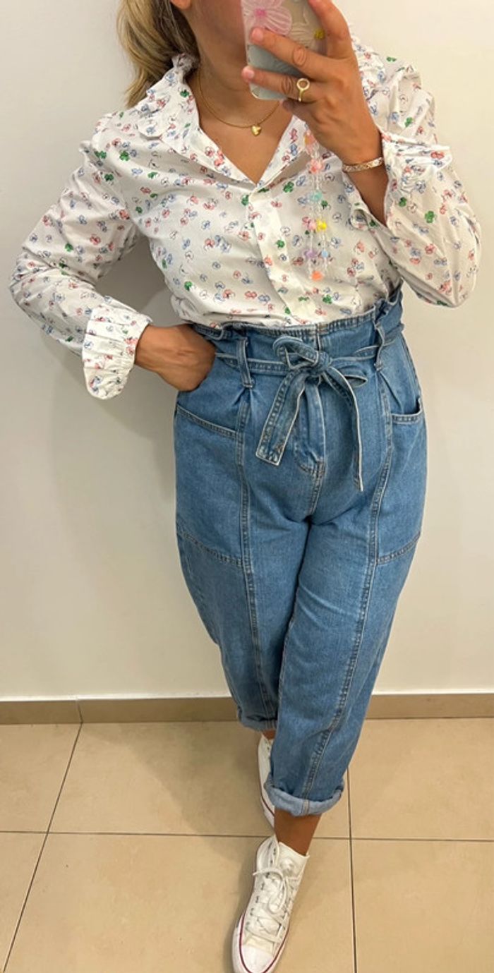 Chemise Fleurie Modèle Colomb Claudie Pierlot Taille 38 - photo numéro 2