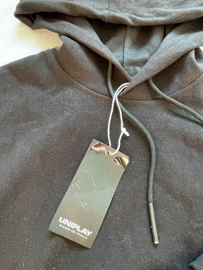 Sweat-shirt noir neuf Uniplay taille S - photo numéro 2