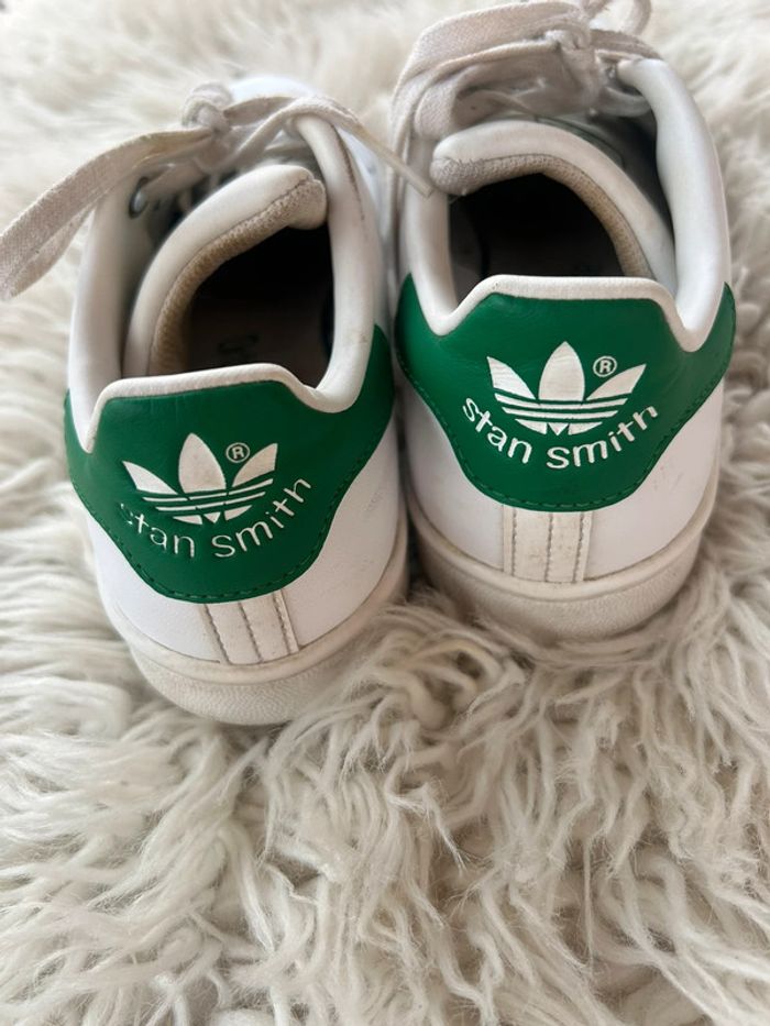 Baskets adidas stan smith blanc/vert taille 36 2/3 - photo numéro 6
