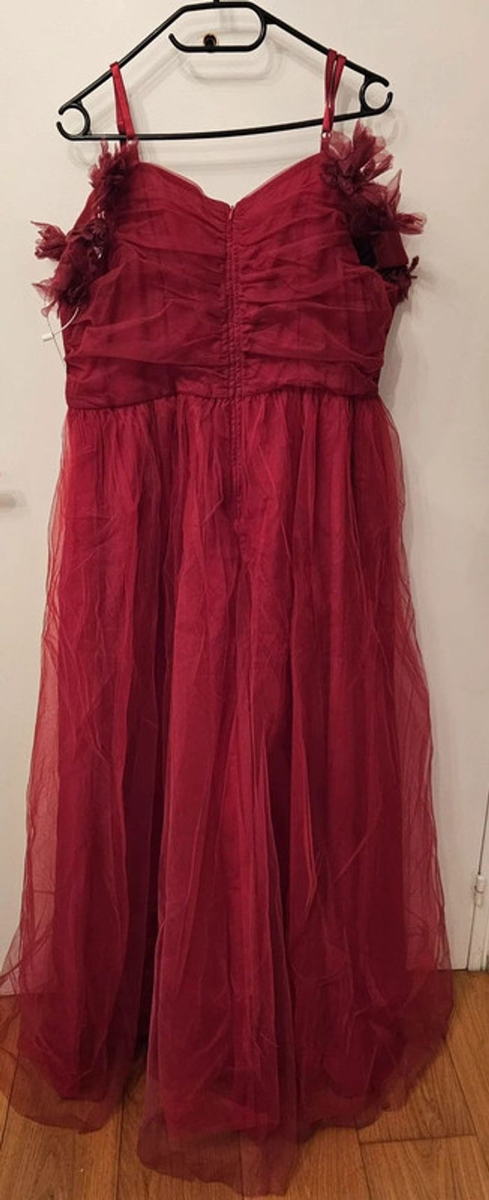 Robe longue en tulle rouge Shein neuve 3XL avec étiquette