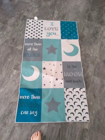 Tapis bleu