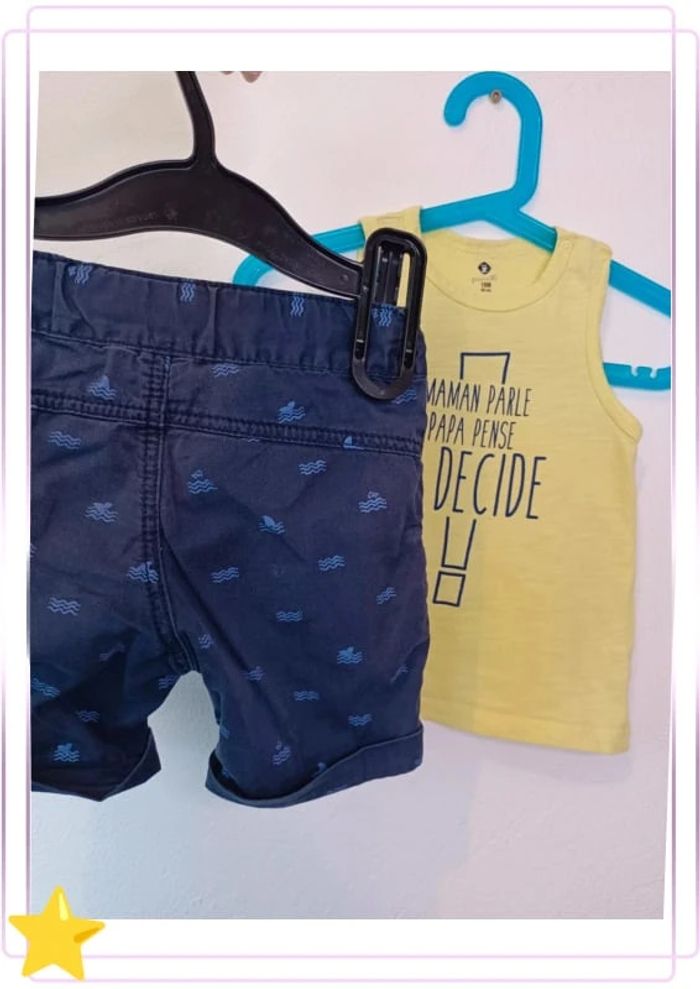 Tenue été short et débardeur Z 18 mois - photo numéro 7