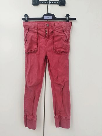 Jeans slip rouge 6 ans