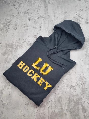 Pull capuche universitaire LU Hockey noir – Taille L Hommes