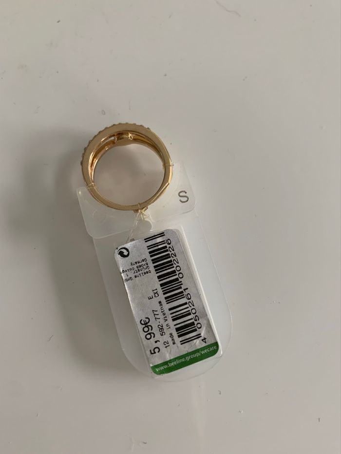 Bague double dorée - photo numéro 2