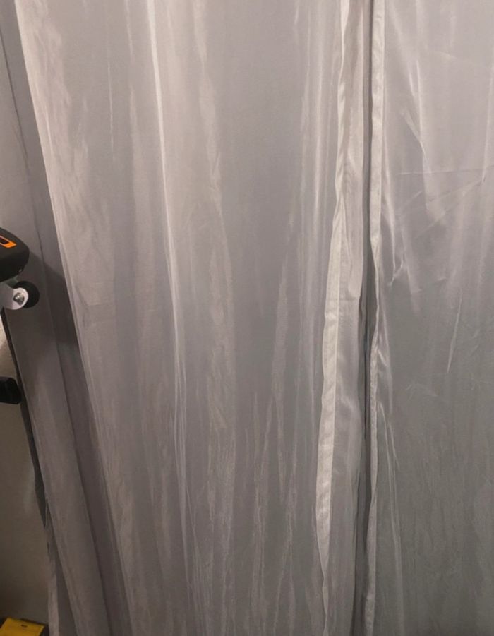 Lot de deux rideaux occultant avec voilage - photo numéro 2