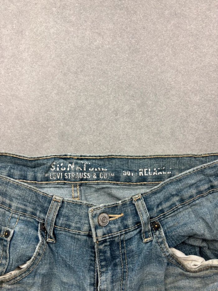 Jean pantalon coupe droite 561 noir bleu W32 L30 - photo numéro 10