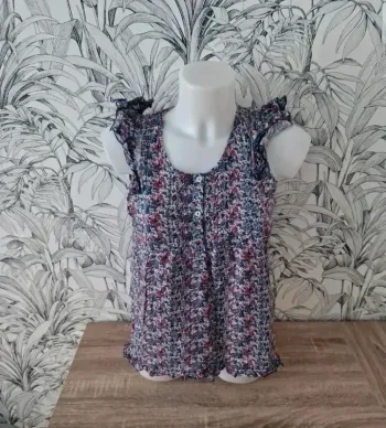 Blouse manches courtes fantaisie Monoprix taille 42