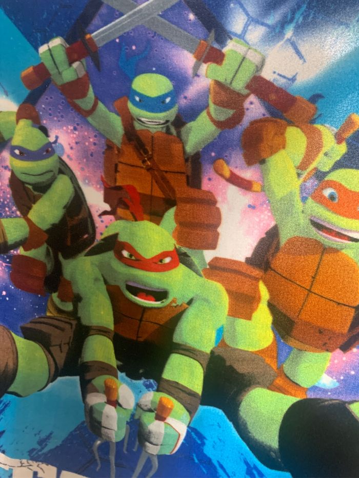 Couverture Plaid enfant ~115x140 Turtles Tortues Ninja Team - photo numéro 2