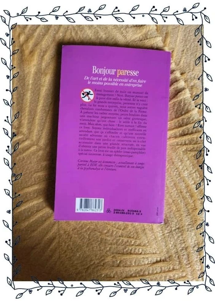 Livre bonjour paresse par corinne majer - photo numéro 2
