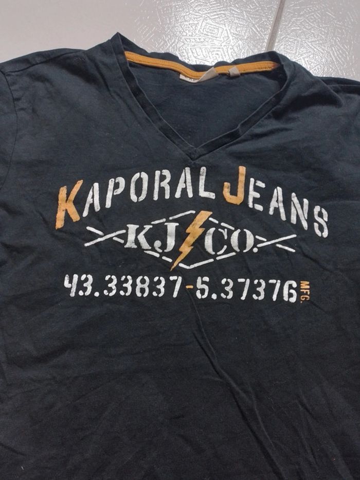 T-shirt femme noir Col V Kaporal - photo numéro 9