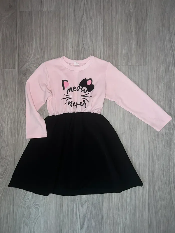 Robe volante manches longues