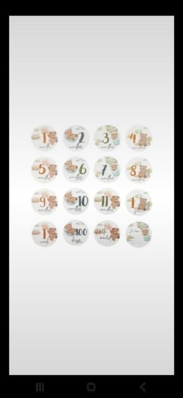 Cartes étapes bébé photo évolution 📷🐻