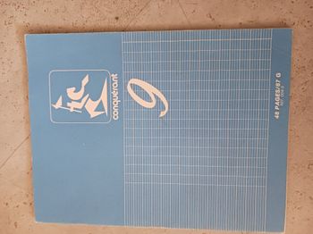 cahier 48 pages grands carreaux Conquérant