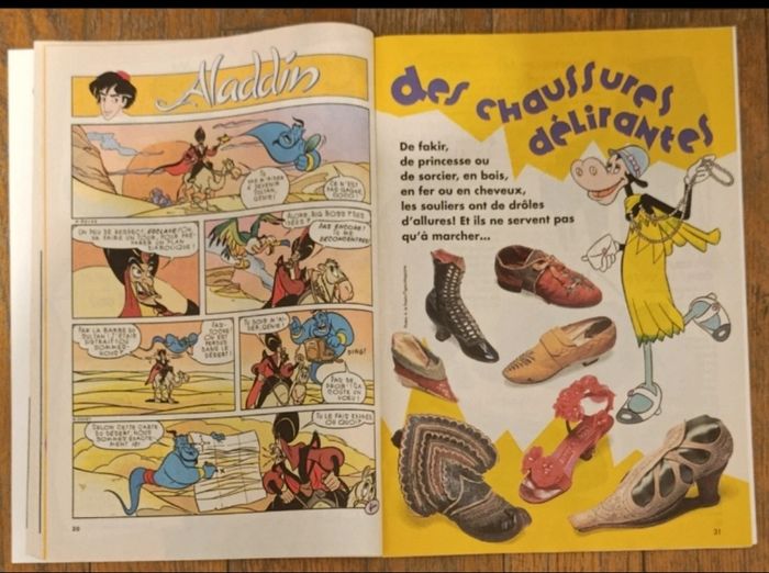 Ancien journal de mickey 

N°2317
Novembre 1996
Avec 4 fiches

+ cadeau : Poster jeu Aladdin 
(⚠️ Le poster est détaché du magazine)

Légères traces d'usure mais bon état 

Cf photos 

Ce magazine comprend les pages suivantes :

- bd Aladdin 
- artic - photo numéro 7