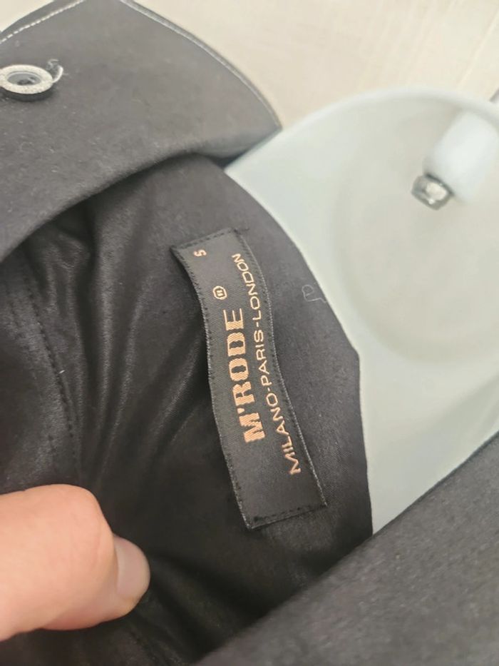 Chemise manches longues noire effet brillant M'rode S - photo numéro 12