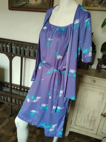 Ensemble printemps été robe veste vintage rétro