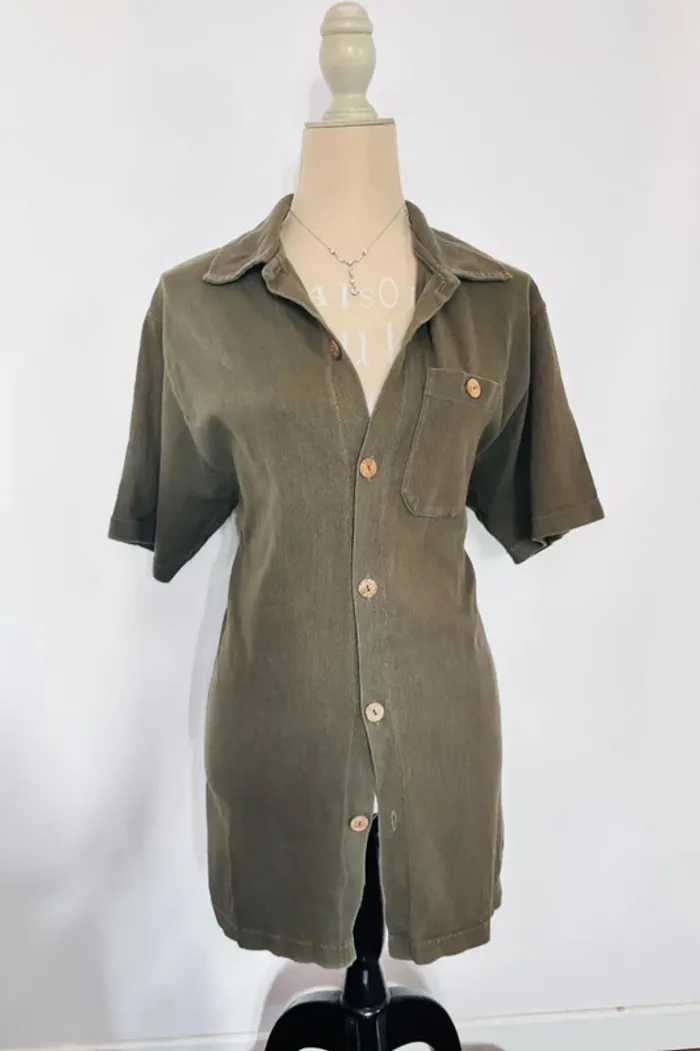 💕 veste chemisier kaki taille 38 M #passionnaturelle